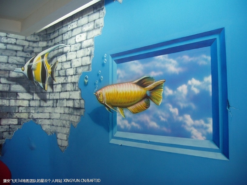 南京名豪会3d壁画,3d街头壁画,3d街头地画,3d地画,3d立体画,3d街头