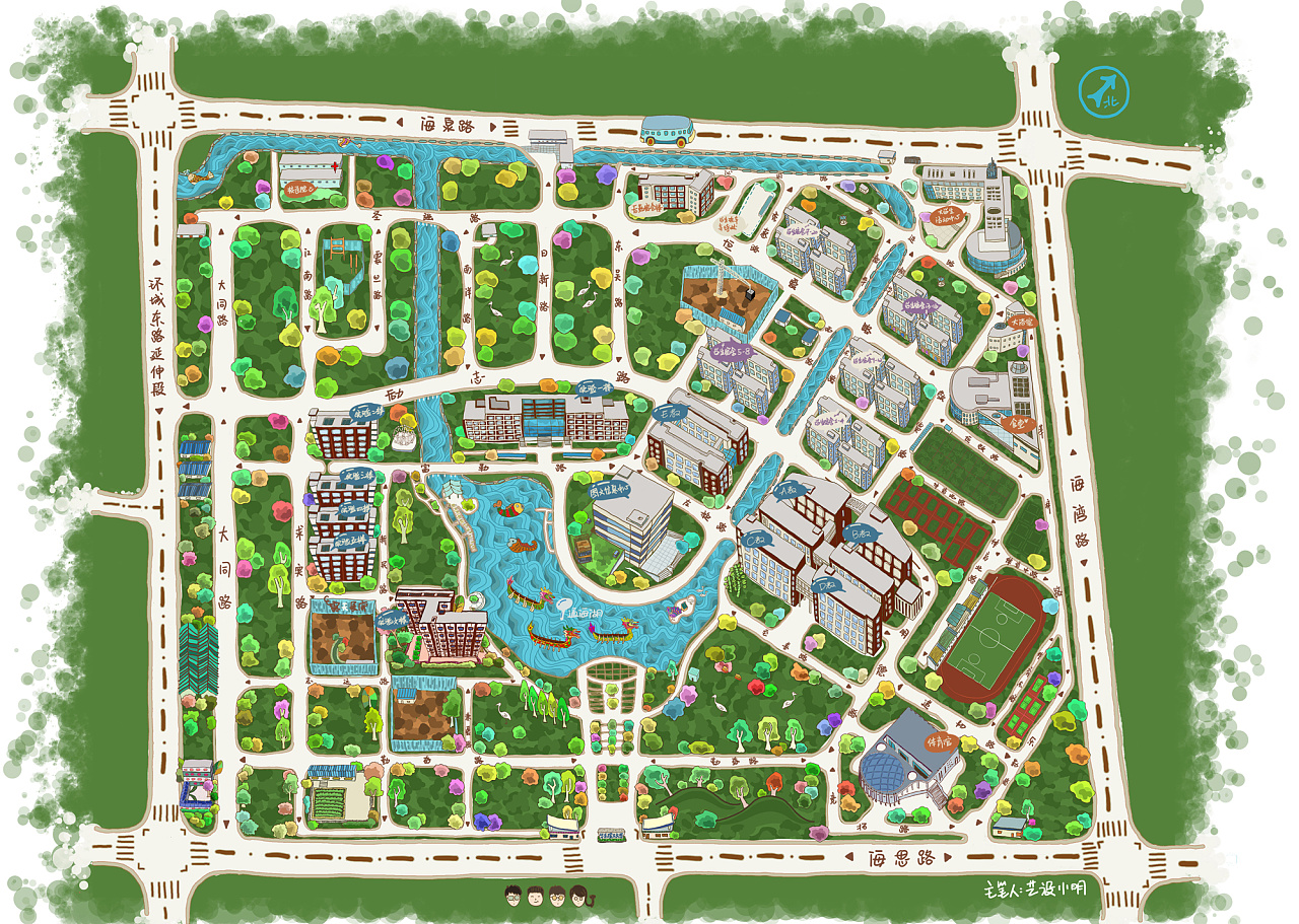黑龙江大学平面地图 下载黑龙江民族大学地图 黑龙江学校地图高清版