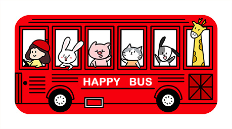 开心巴士系列|插画|商业插画|citycase - 原创作品