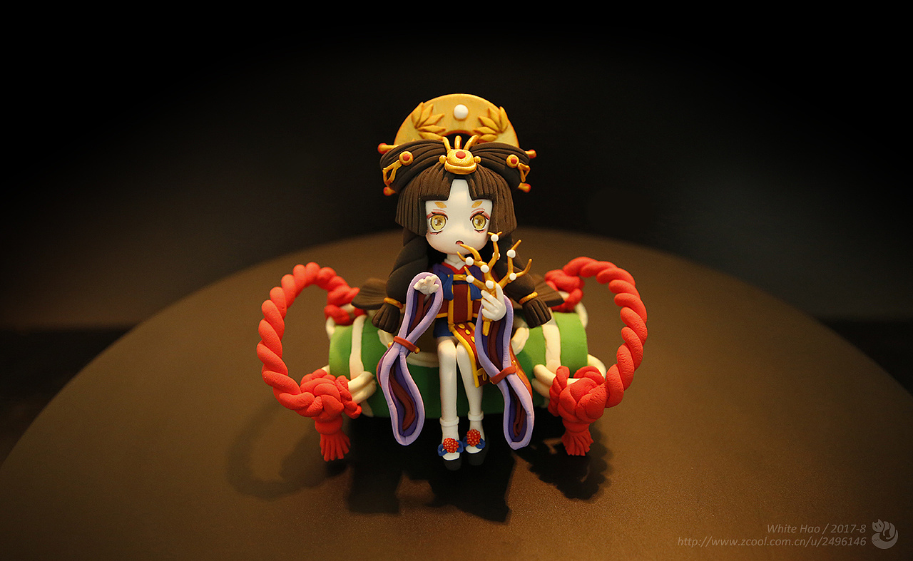 【手工】辉夜姬 - 阴阳师SSR - 超轻粘土|手工艺|手办\/原型|一只好芒 - 原创作品 - 站酷 (ZCOOL)