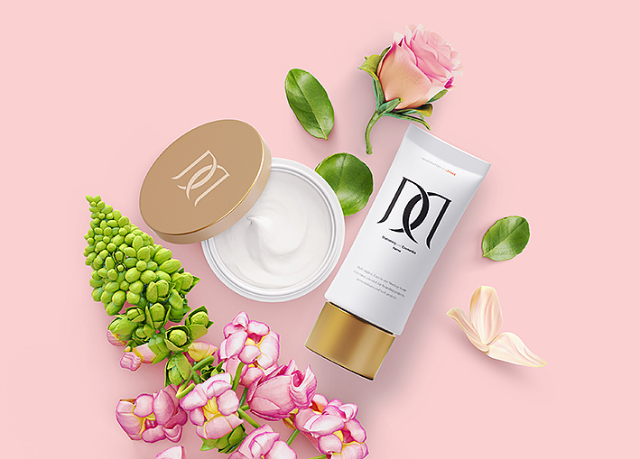 美哒哒化妆品品牌LOGO设计,胡可代言|平面|品