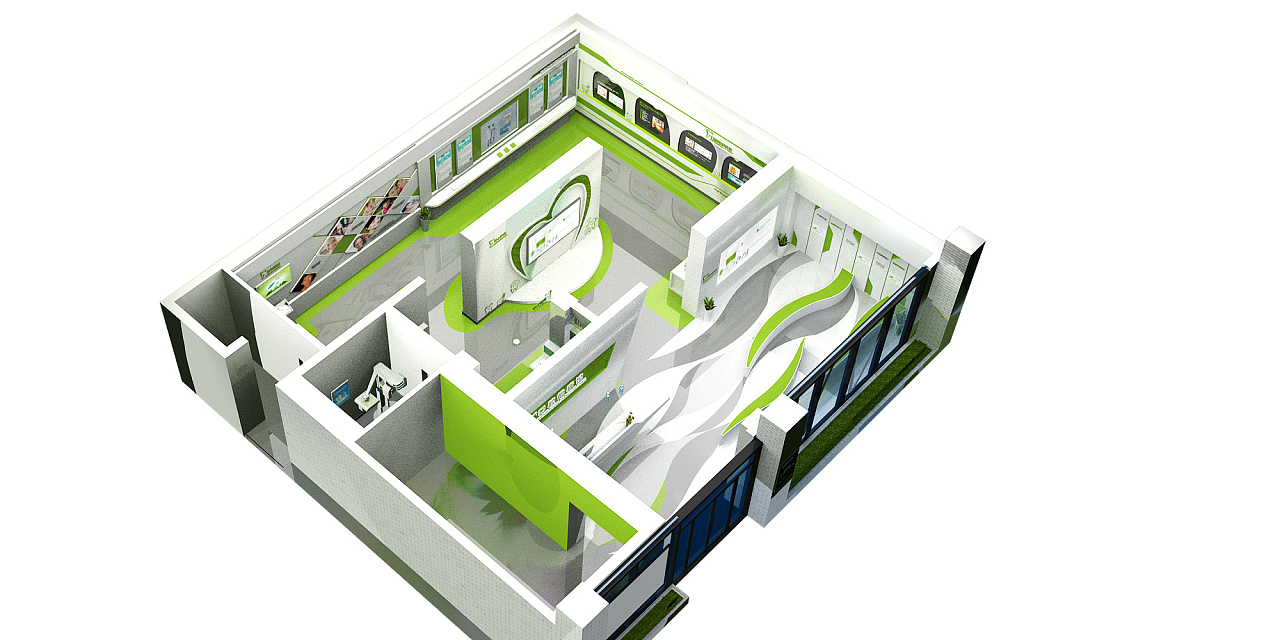 某牙科诊所体验空间设计|空间|展示设计 |Lyonchu - 原创作品 - 站酷 (ZCOOL)