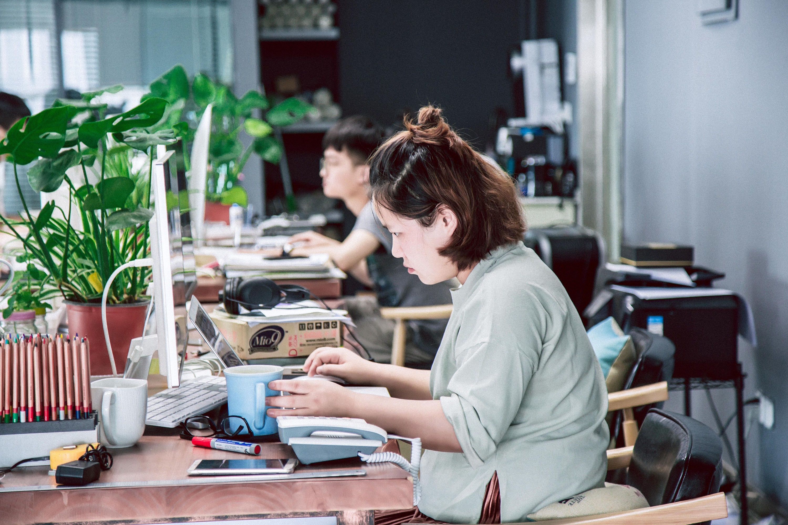 设计师们的工作照