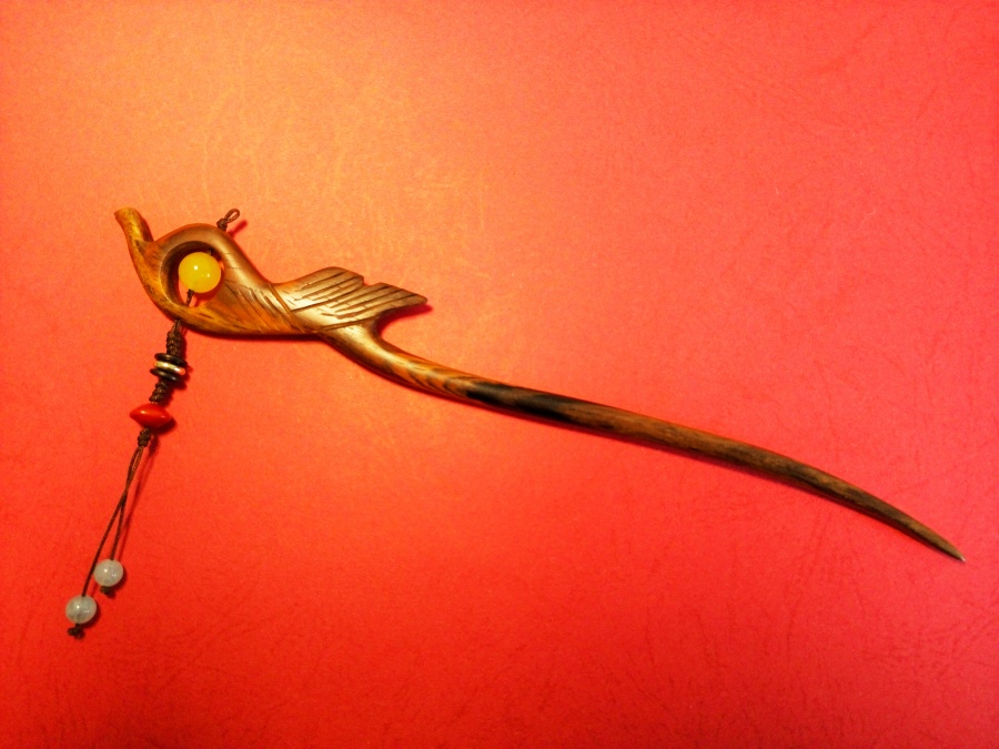 手工木发簪。|其他手工|手工艺|旸谷扶桑 - 原创