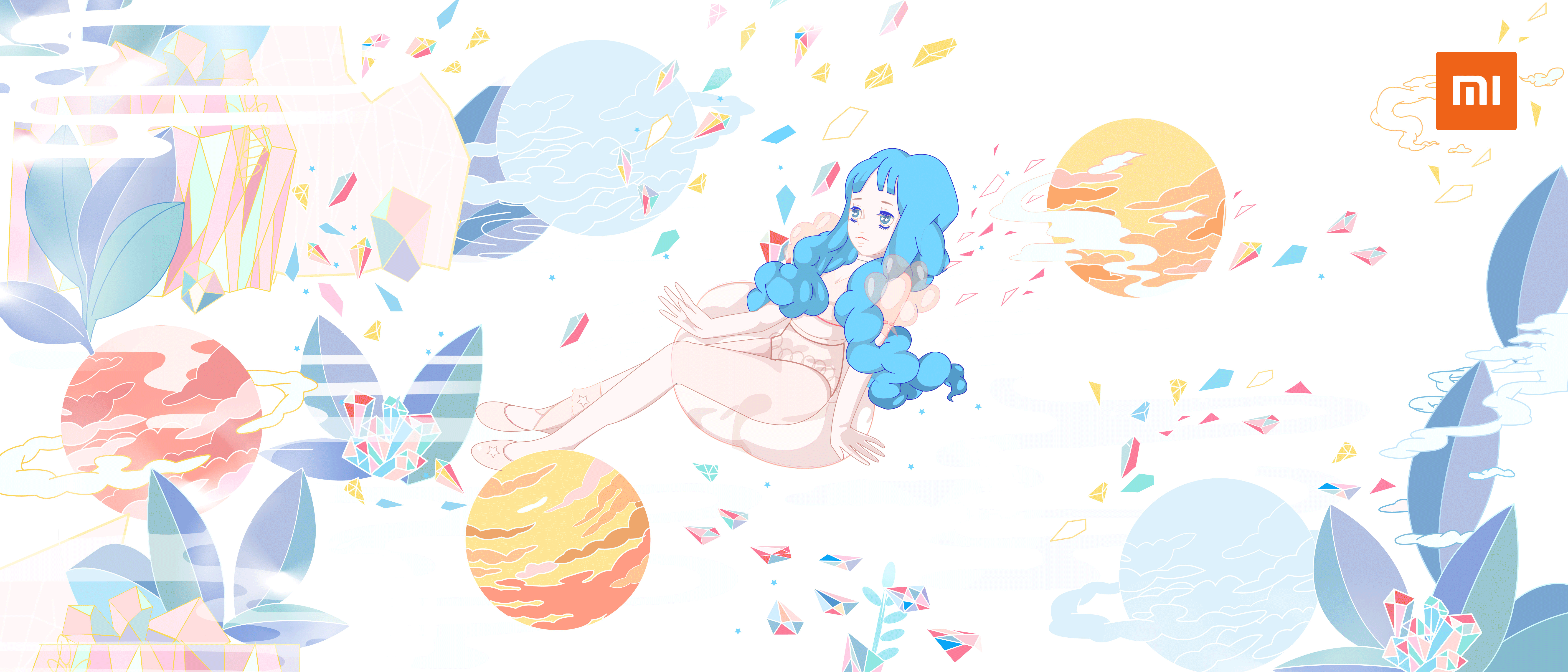 预见梦想 | 小米mix2插画海报|插画|商业插画|hid1