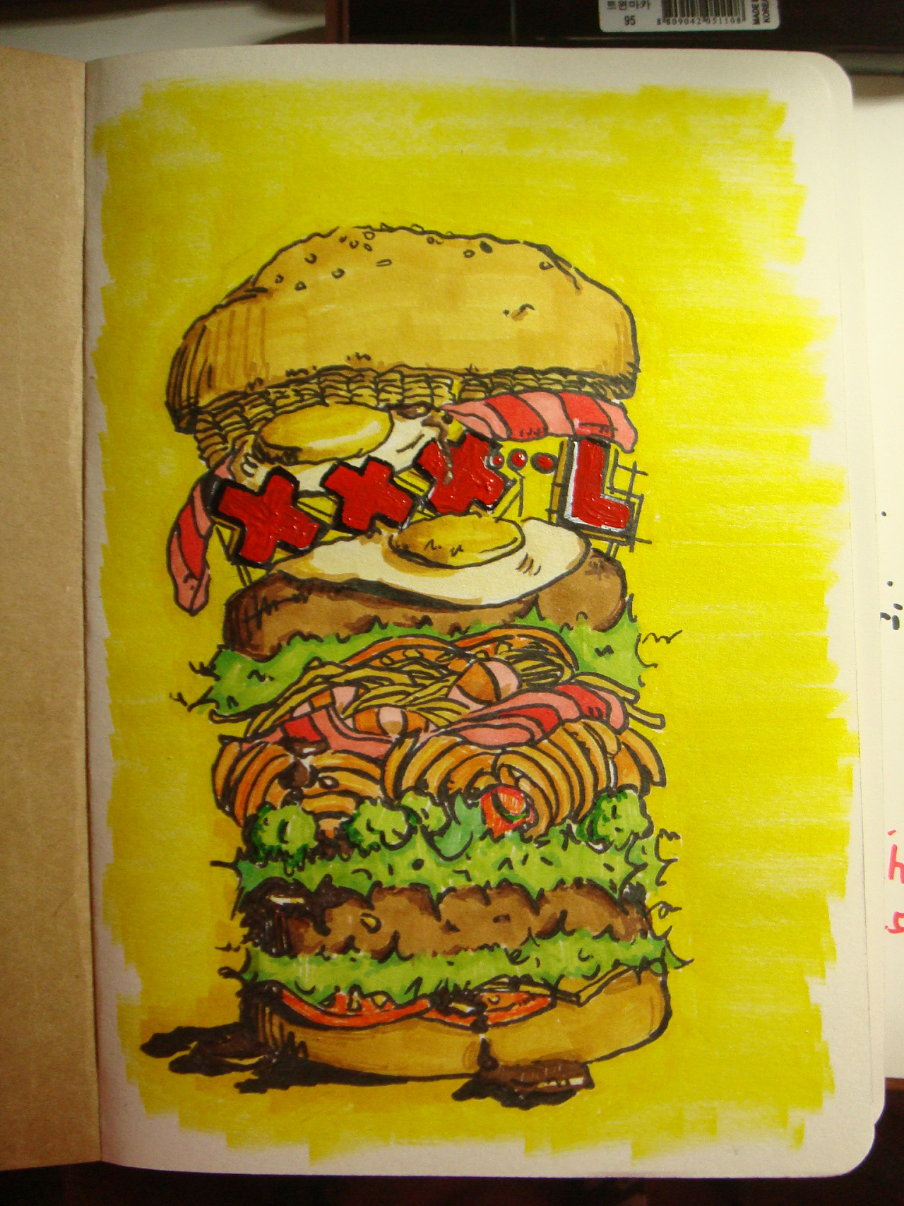 汉堡 啦 SSSSSSSSSSSS.SSo Big Mac!|插画