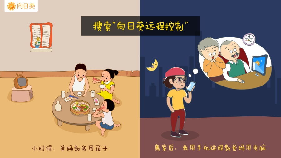 向日葵远程控制长虹电视屏幕广告图|DM\/宣传单