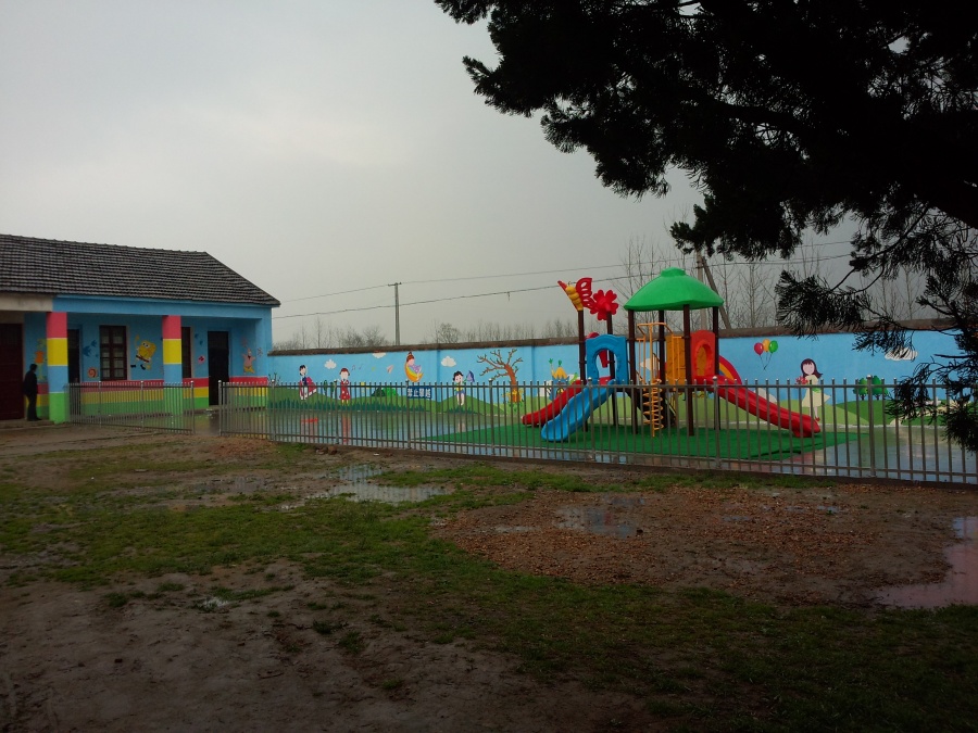 六安寿县小学改幼儿园彩绘案例|墙绘\/立体画|其