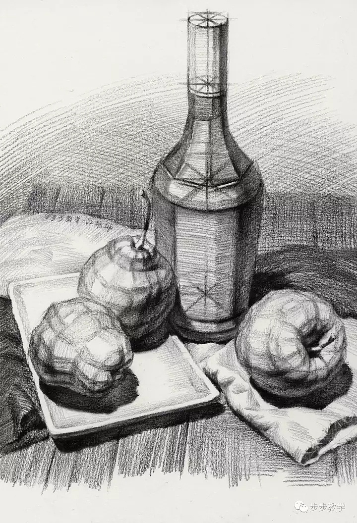 贵州美术网分享经典素描静物作品