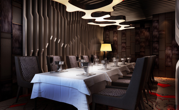 2016现代柳州餐厅装修设计《鼎悦坊餐厅》|室