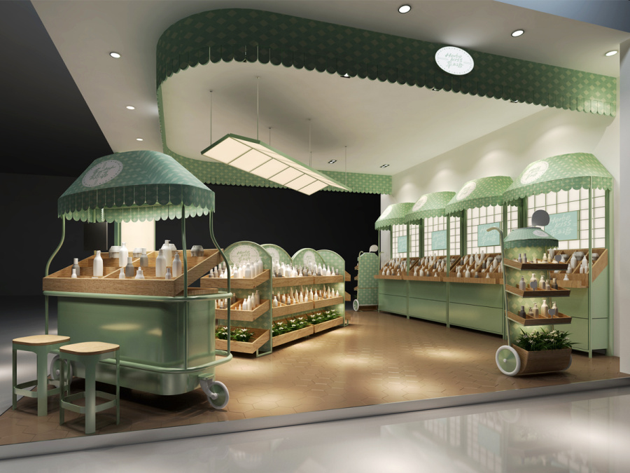 草之语 ( 天然草本护肤品牌 )|展示\/橱窗\/店面设