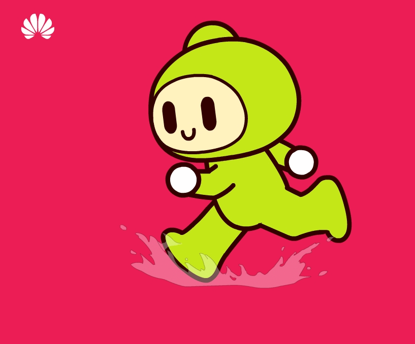 全新华为品牌与花粉的形象---花蕊