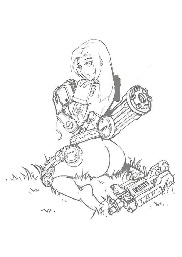 守望先锋之娘化堡垒|插画|商业插画|blg_gorgeo