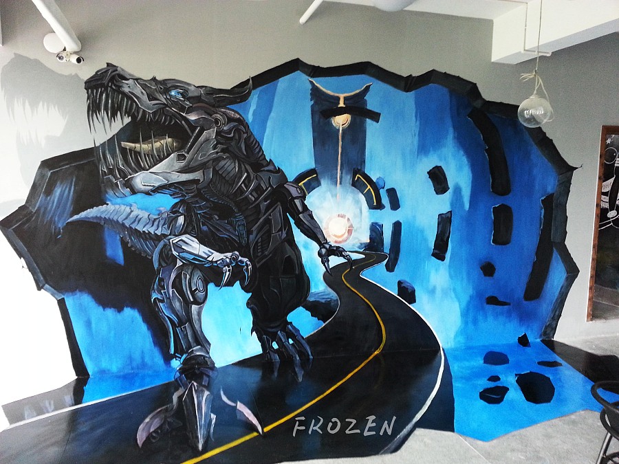 3d画-器械恐龙|其他空间|空间\/建筑|84479419 -