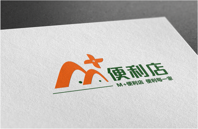 m 便利店logo设计,求建议.