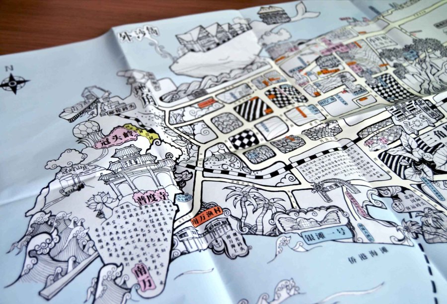 广西北海-第一份手绘地图|绘画习作|插画|TA叫