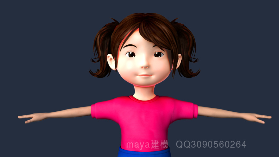 三维模型卡通角色模型QQ3090560264|人物\/生