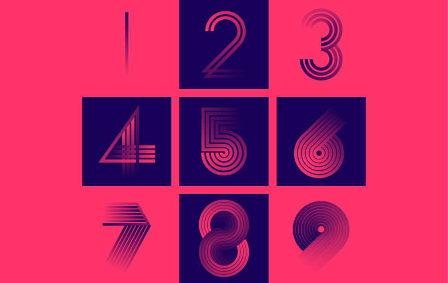 跟我数,123 456 789|图形\/图案|平面|乐小草狂想