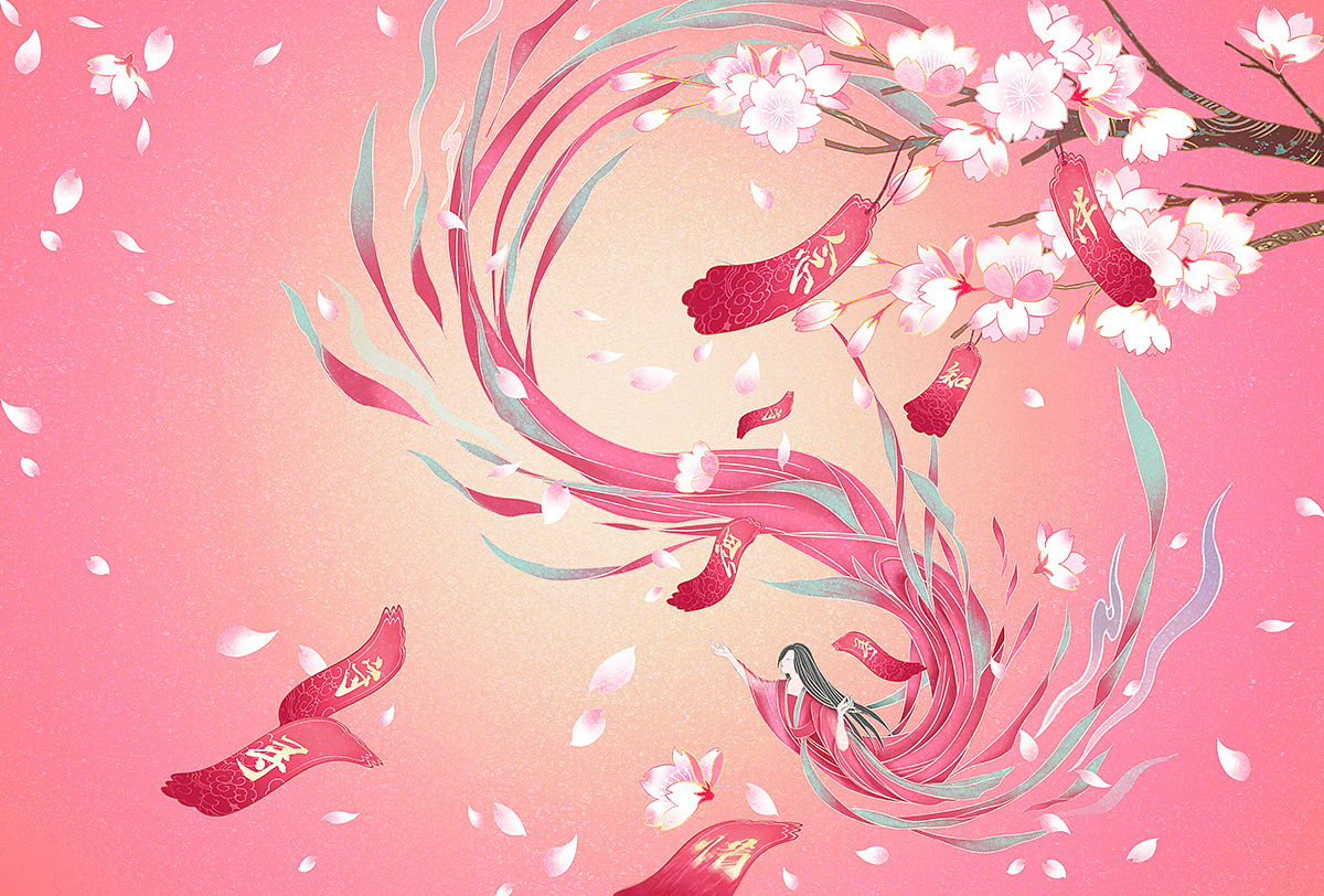 214情人节插画(天猫旗舰店活动页主kv & 产品)