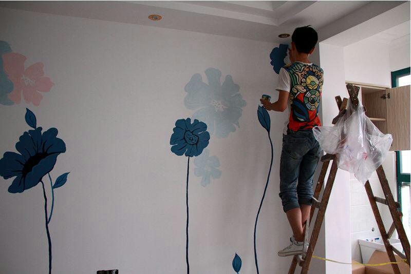 菠萝创意手绘-墙绘作品|其他艺创|纯艺术|敖启翔