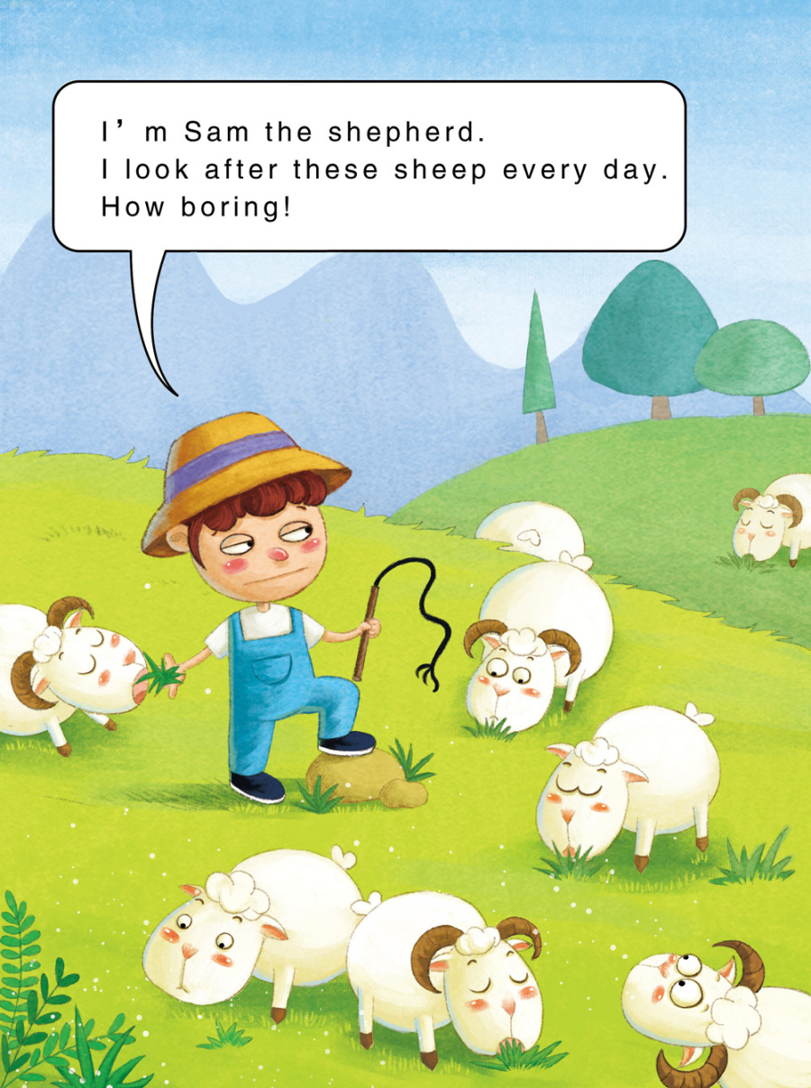 狼来了(英语读物)|儿童插画|插画|温情温 - 原创设