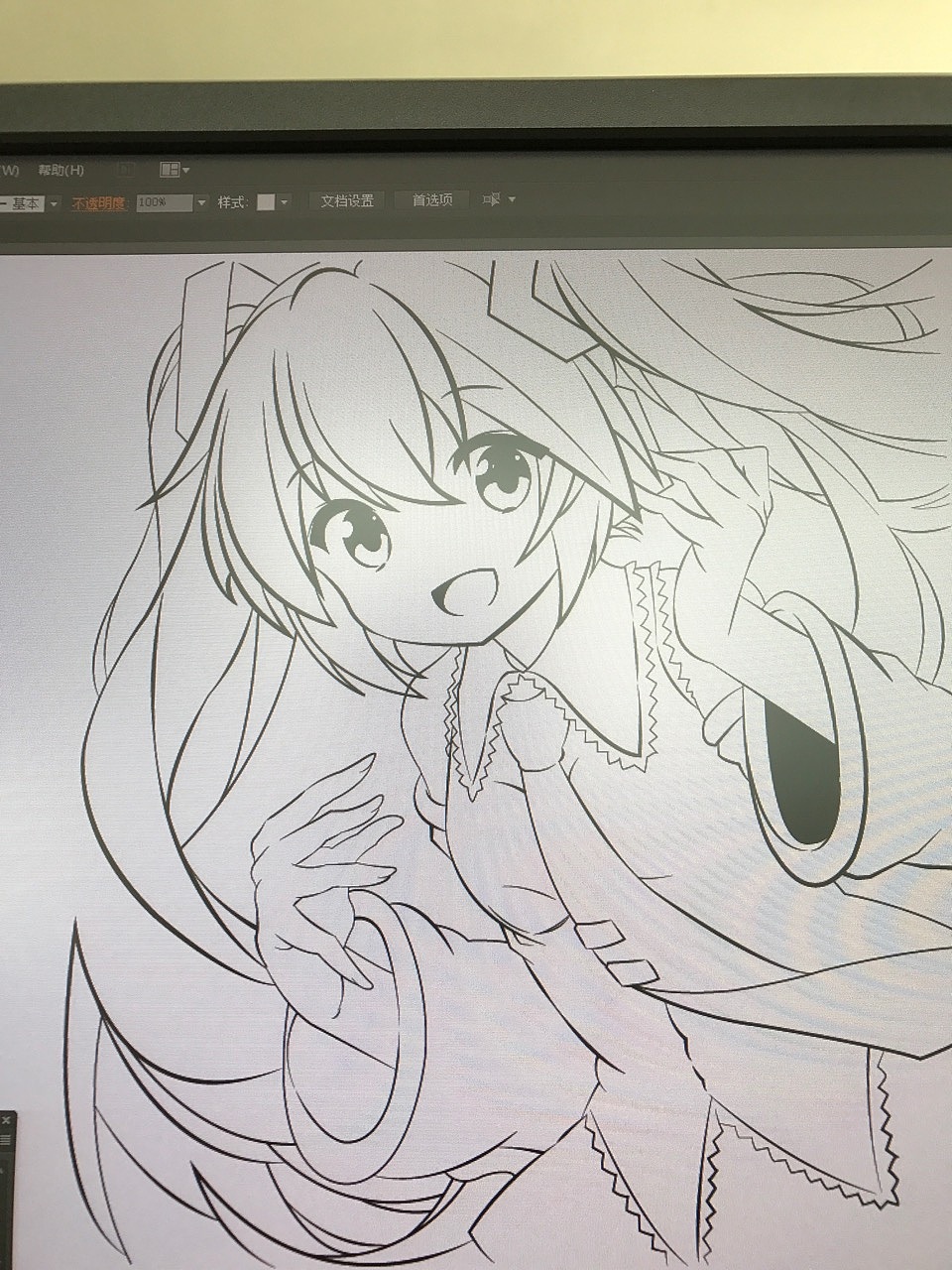 【ai矢量插画】 初音未来 miku