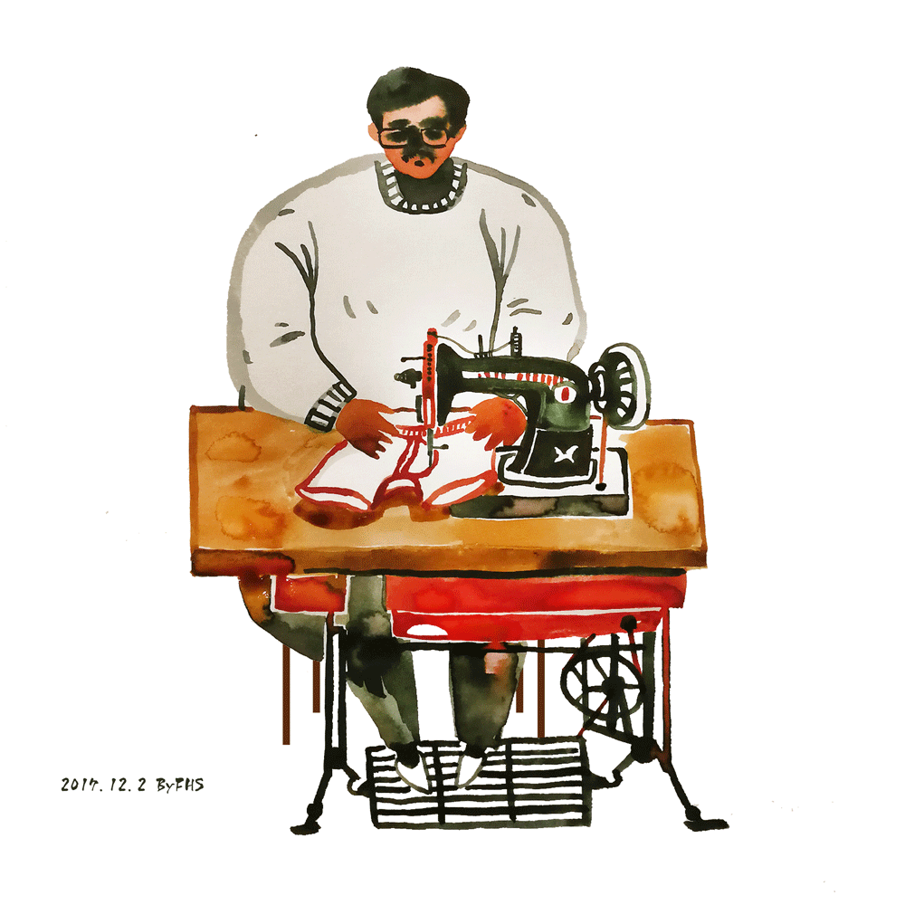sewing machine|插画|插画习作|贩寒食 - 原创作品 - 站酷 (zcool)