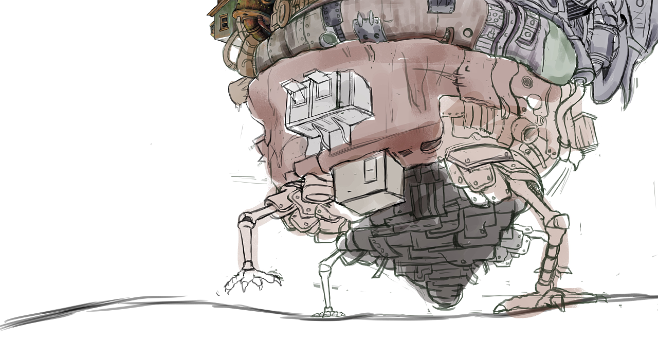 宫崎骏之哈尔的移动城堡|插画|插画习作|我这是手吗 - 原创作品 - 站酷 (ZCOOL)