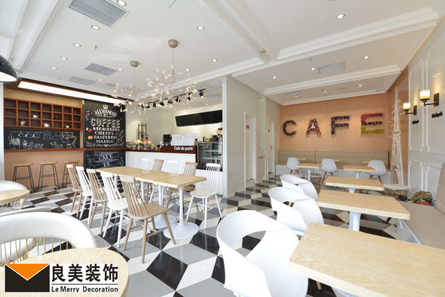 式咖啡甜品店装修设计-成都专业韩式甜品店装
