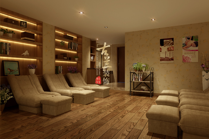 【郫县恒大绿洲足浴店设计】兰州足浴会所设计