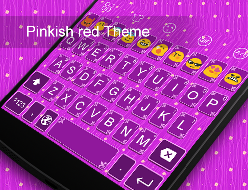 【键盘主题第九弹】pinkish red