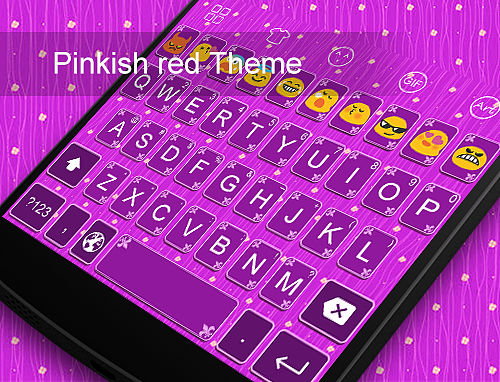 【键盘主题第九弹】pinkish red