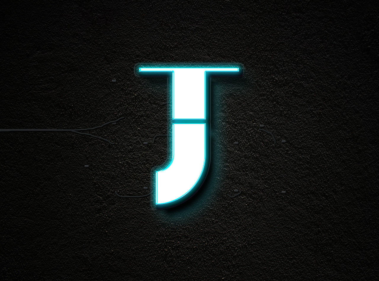 运用正负形来设计jh两个字体,jh是我的名字的首字母,哈哈 jhfont
