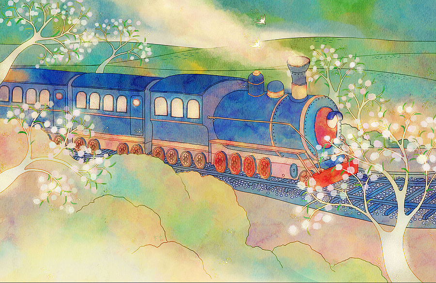 花季|绘画习作|插画|木言木言木言 - 原创设计作品