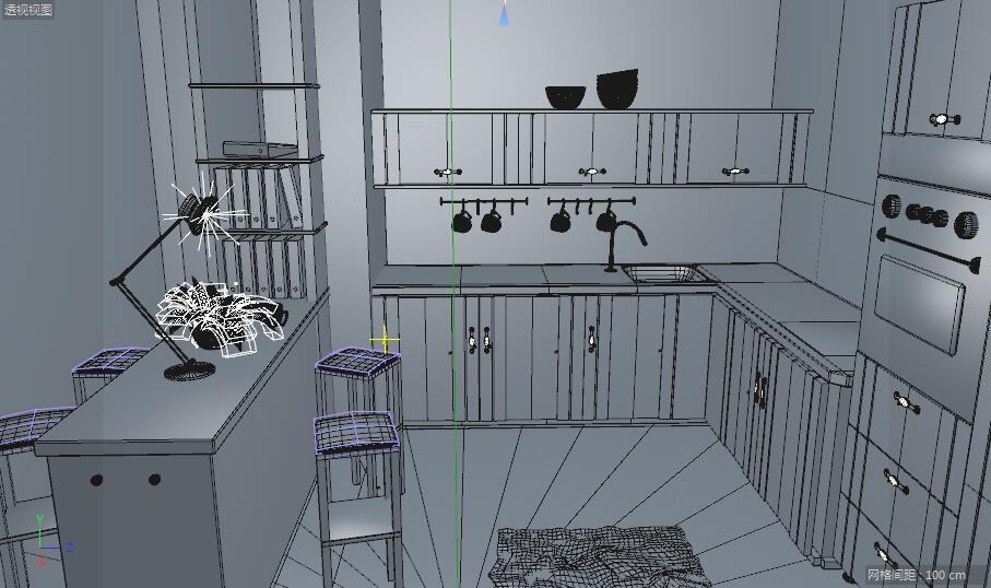 C4D厨房建模练习