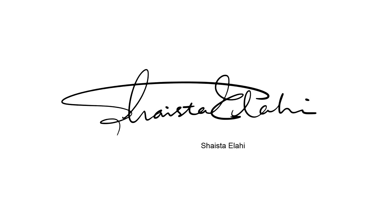 英文签名设计案例丨shaista elahi近百种签名设计方案