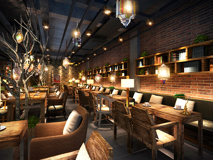 工业风咖啡店-崇州专业咖啡厅设计装修公司|室
