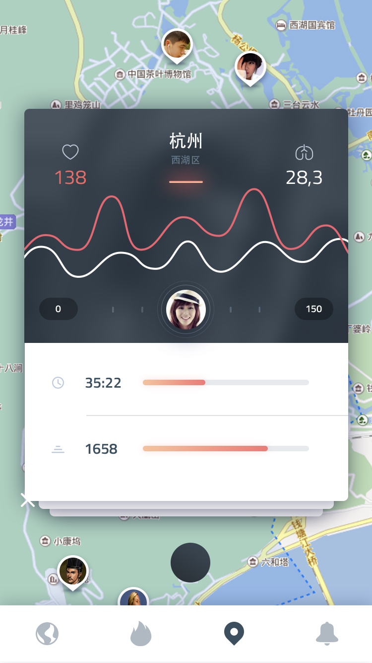 运动app|app界面|ui|小黛西 - 原创设计作品 - 站酷