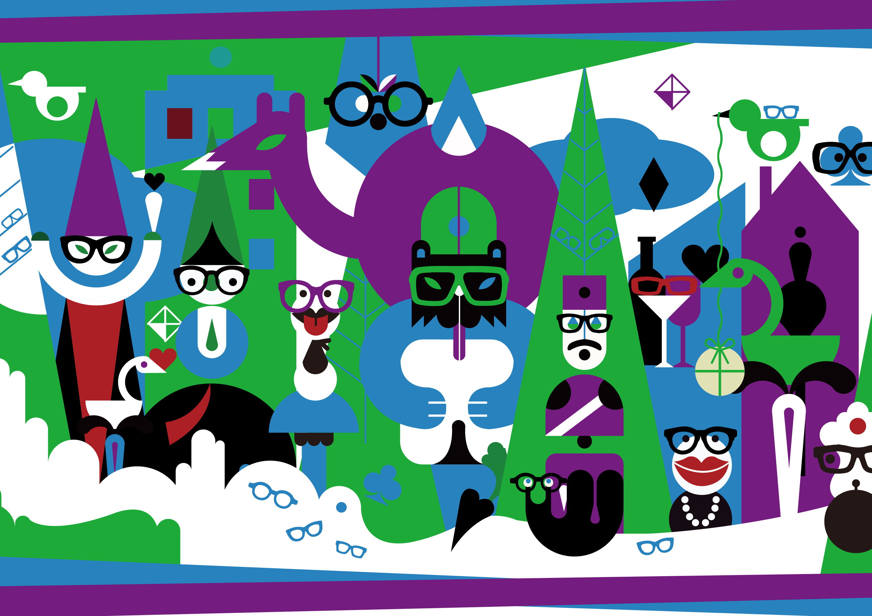 时尚眼镜六一儿童节活动海报