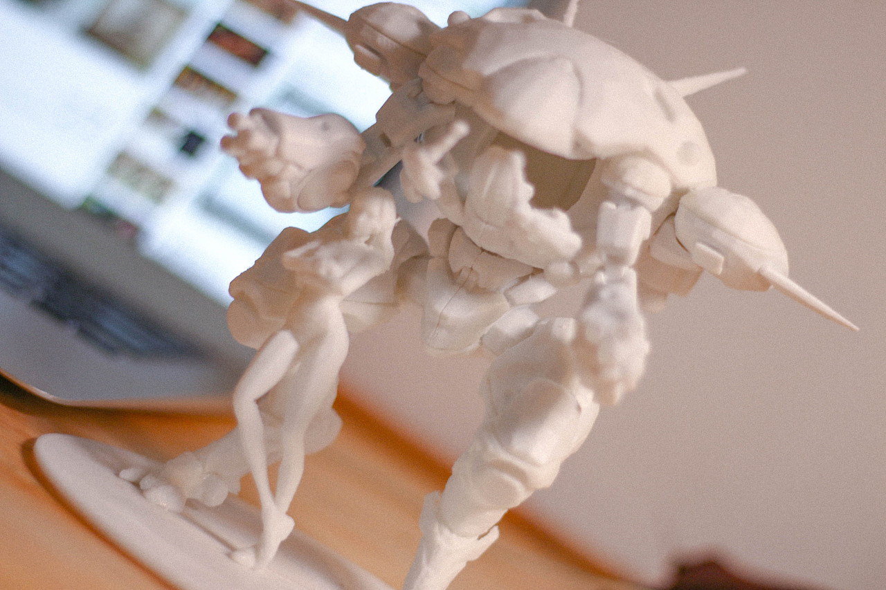 守望先锋d.va人物机甲组合3d打印经验分享