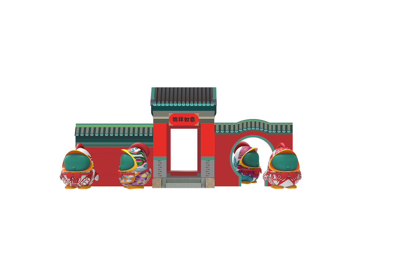 圣诞和新年美陈概念设计|三维|展览|dmfox - 原创