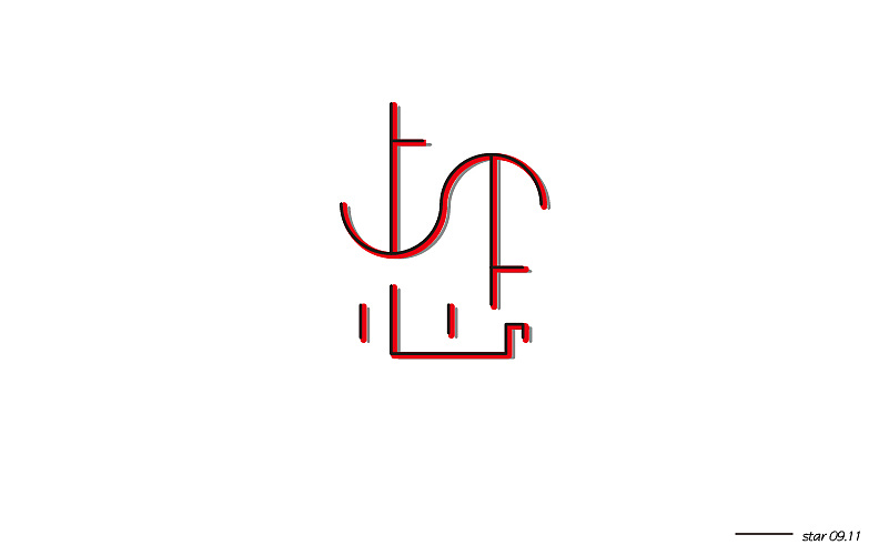 忐忑|平面|字体/字形|mshiningstar - 原创作品