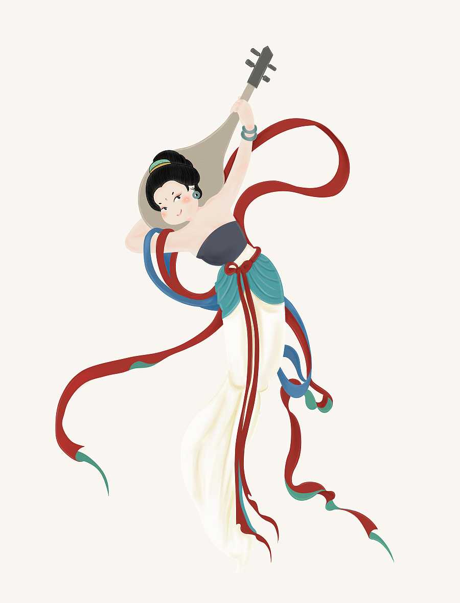敦煌飞天妙音鸟