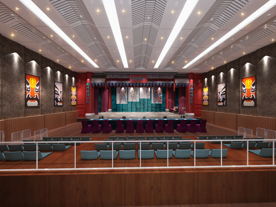 山东艺术学院戏曲汇演厅|室内设计|空间\/建筑|百