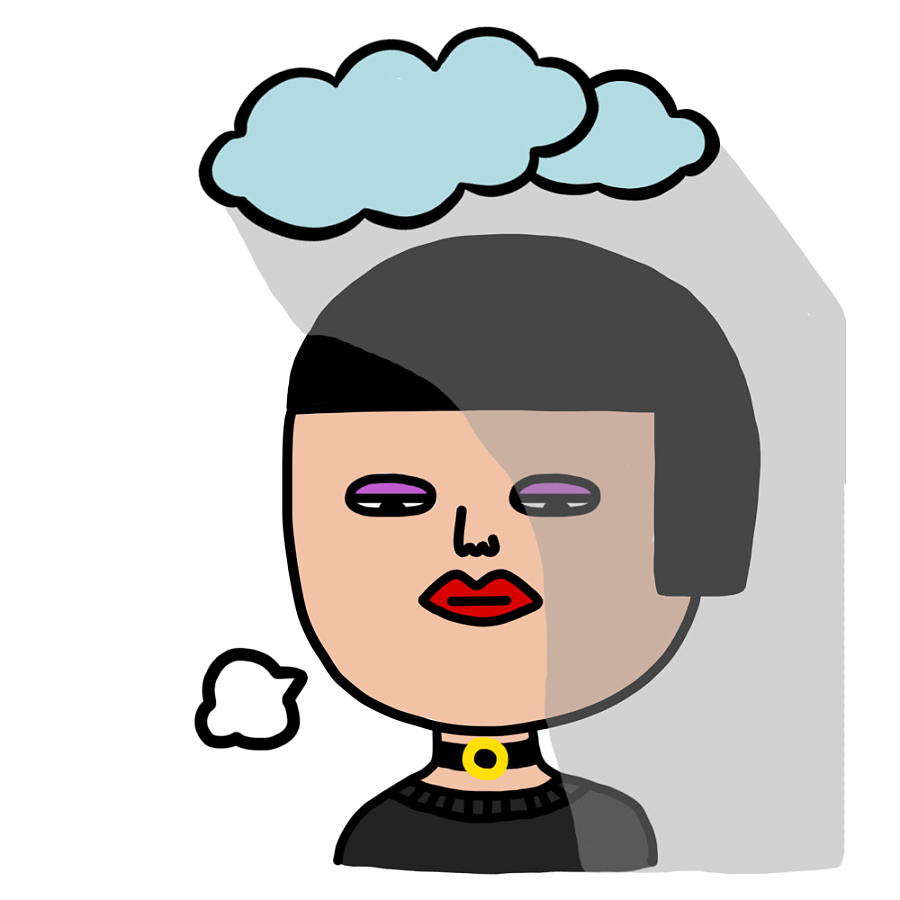 奇怪的她|商业插画|插画|ski呆狗 - 原创设计作品 - 站酷 (ZCOOL)