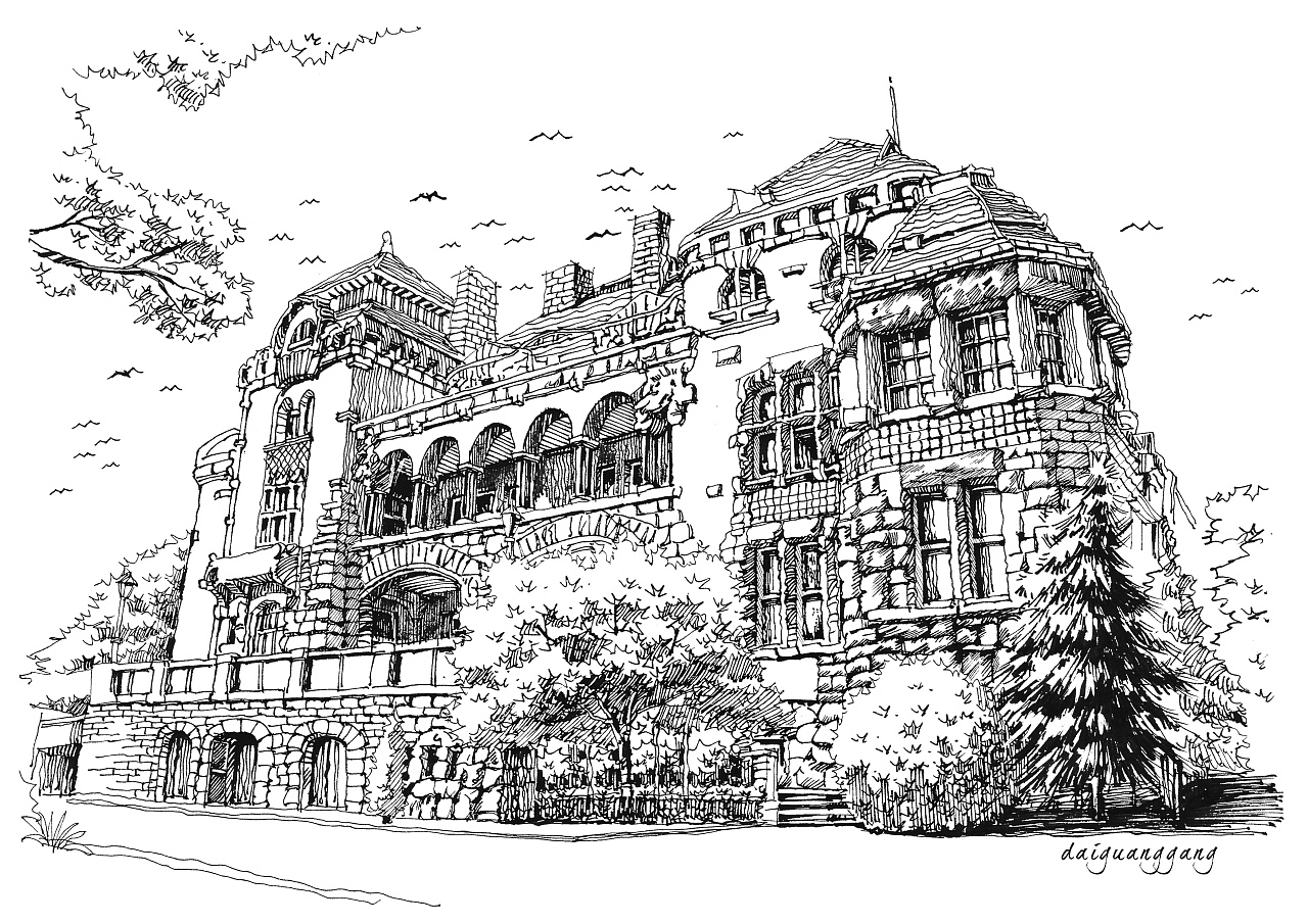 建筑设计手绘线稿表现技法