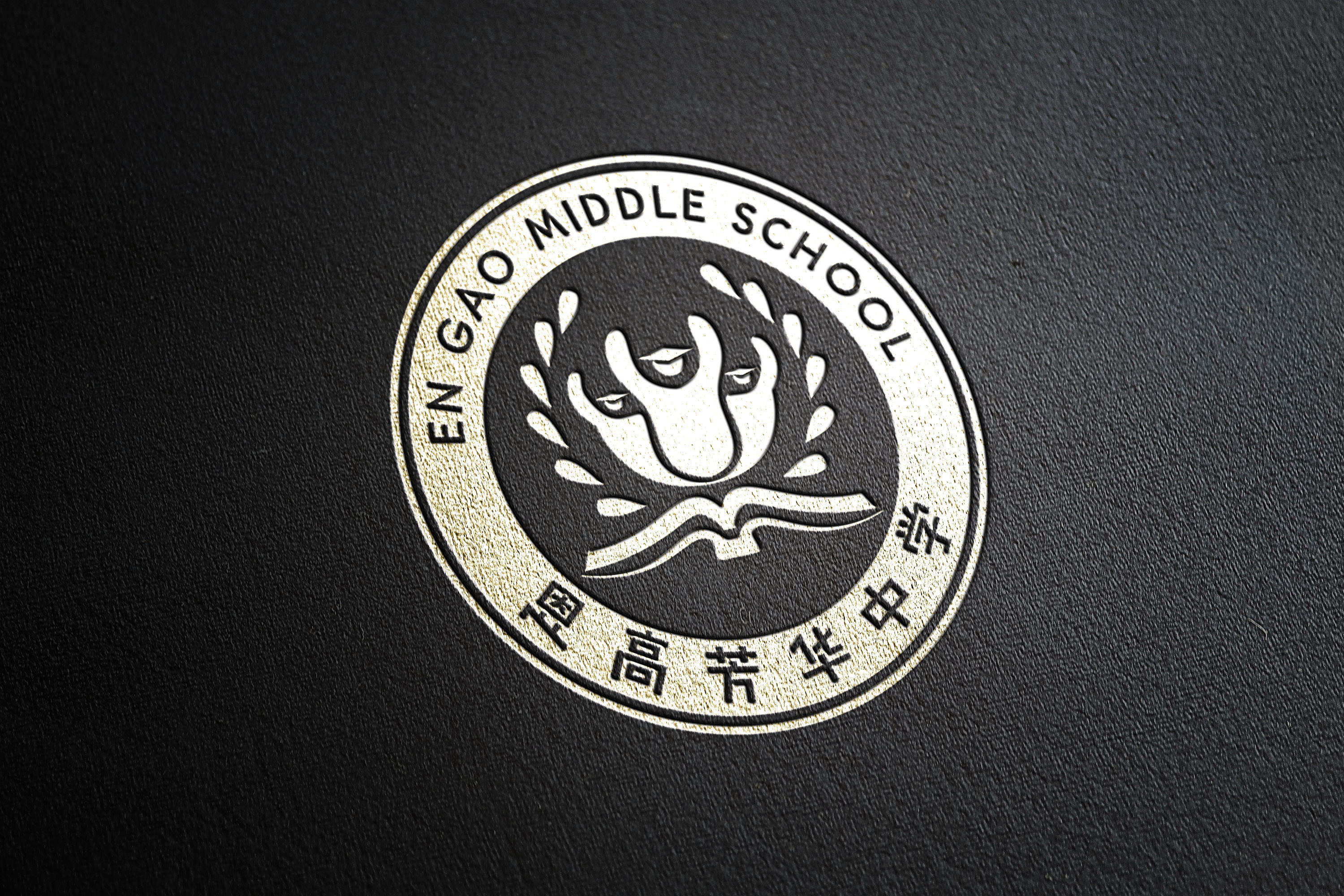 恩高芳华中学校徽logo