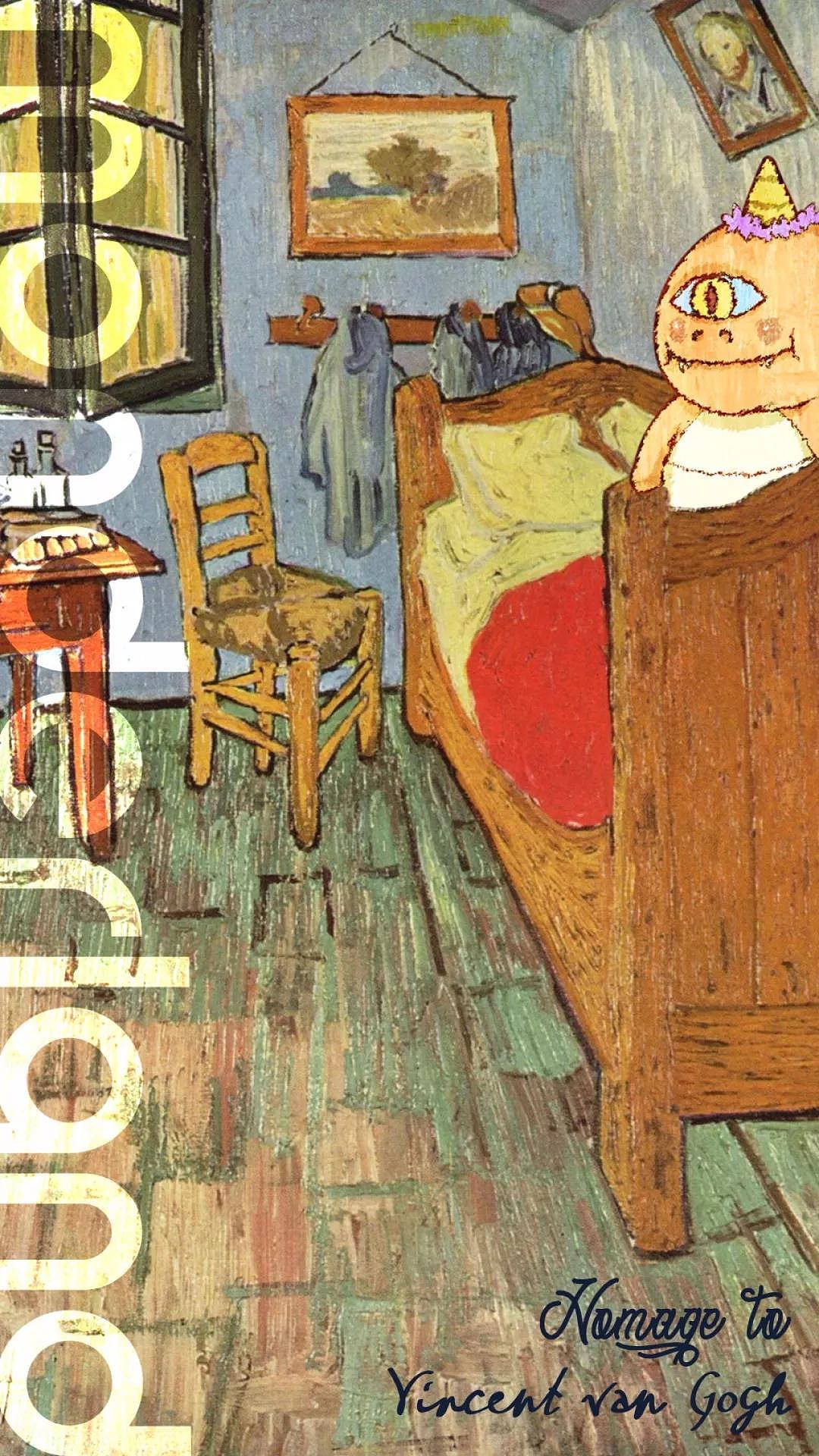 至爱梵高手机高清壁纸|UI|主题\/皮肤|蒙德兰表情