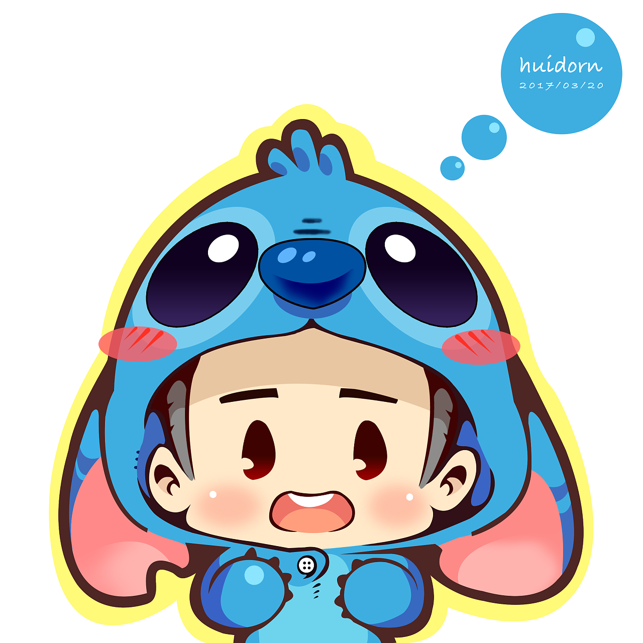 史迪仔&皮卡丘情侣头像|插画|插画习作|huidorn - 原创作品 - 站酷 (ZCOOL)