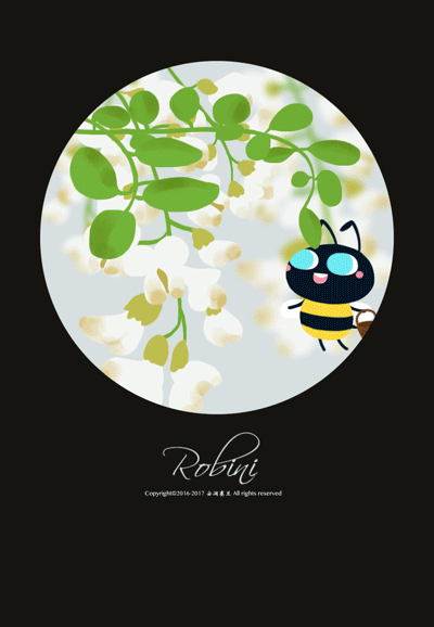 原创蜜蜂gif动画.